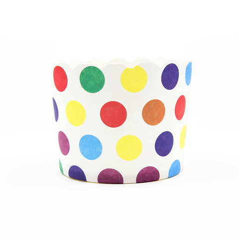 Colourful Polka Dots Cupcake Case - 50 pcs