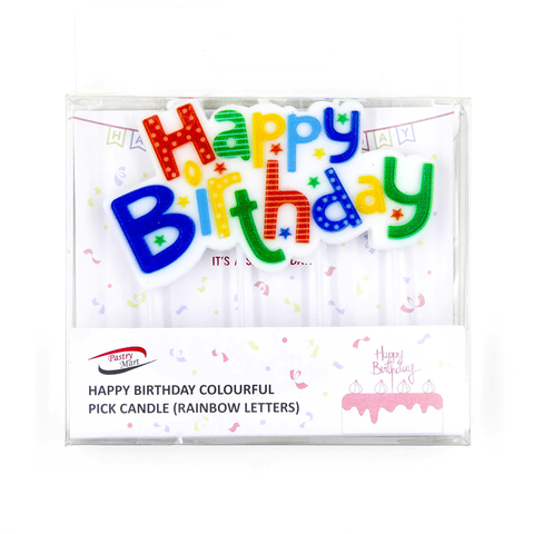 Happy Birthday Letters Rainbow Set