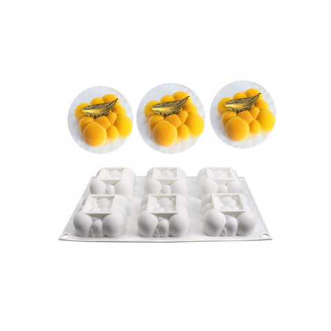 Mini Square Bubbles Cake Silicon Mould