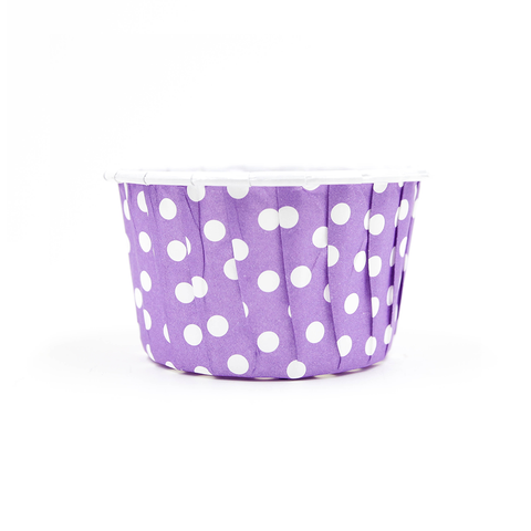 Purple Polka Dot Cupcake Case - 100 pcs (S/L)