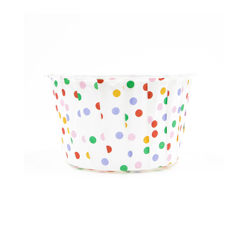 Rainbow Polka Dot Cupcake Case - 100 pcs