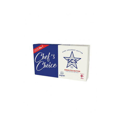 SCS Chef Choice Unsalted Butter 250g