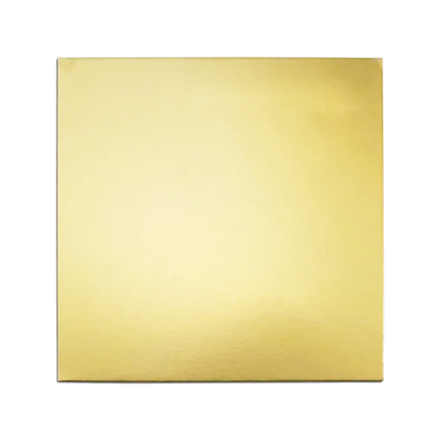 Square Cake Board Gold 3mm (Thick) 5s