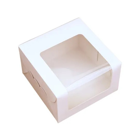 Window Cake Slice Box (White)