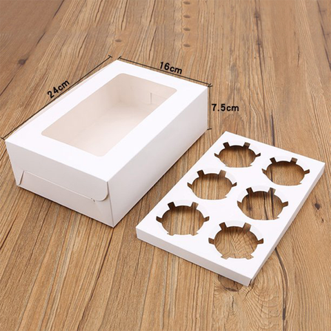 Window Cupcake Box (White)