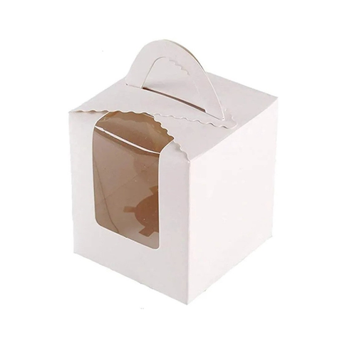 Window Cupcake Box with Handle